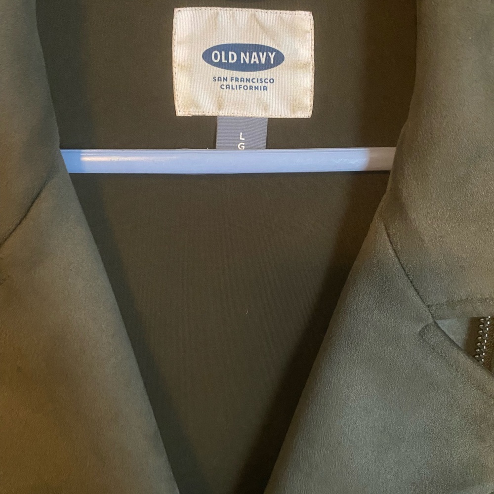 Old Navy Olive Moto Jacket - Picture 3 of 3